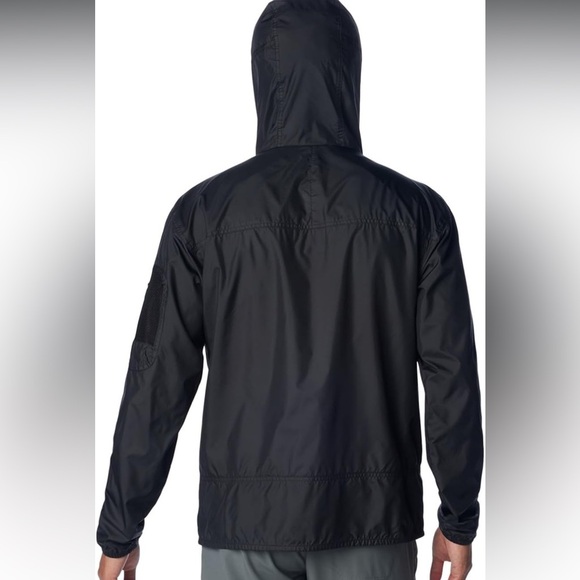 Columbia Black Windbreaker Jacket Lightweight Water-Resistant - Picture 2 of 11